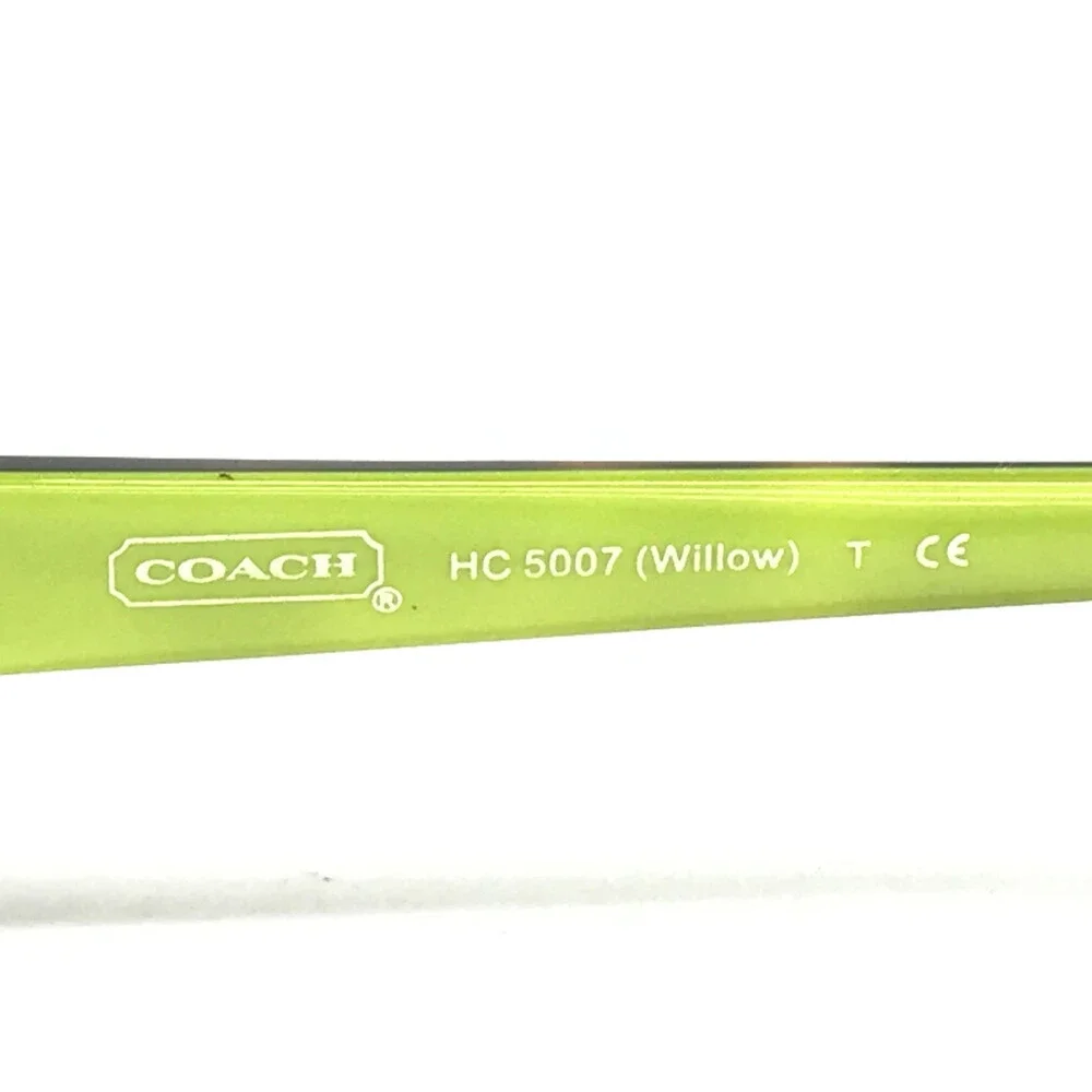Coach Eyeglasses Frames HC5007 Willow 9046 Satin Brown Green Rectangle 50-16-135